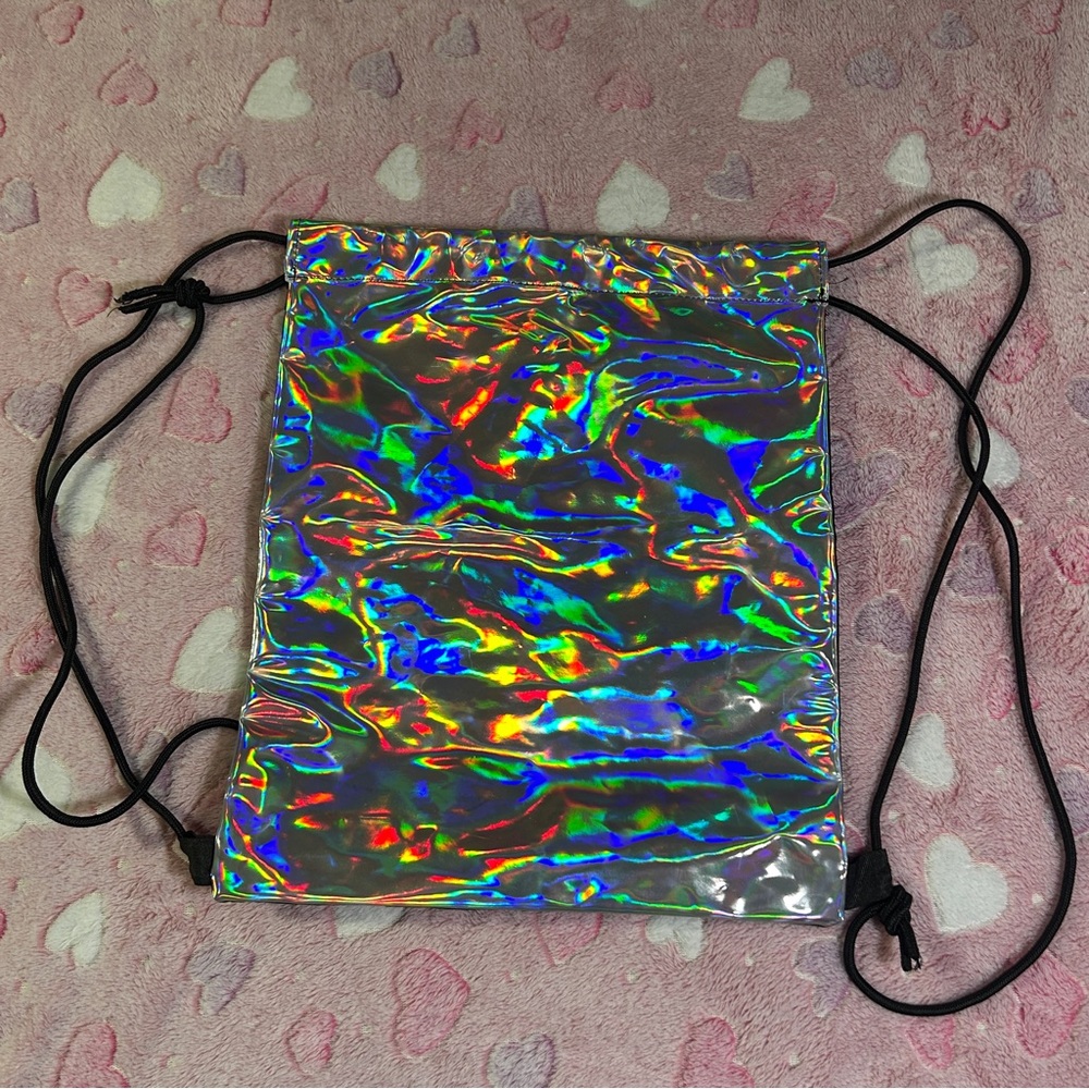 Holographic Drawstring Backpack